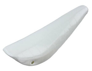 20" Banana Saddle Seat Vinyl Glitter White