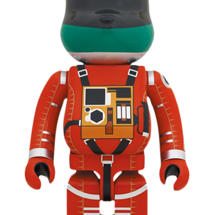 BE@RBRICK 1000% Space Suit Green Helmet & Orange Suit - 2001: A Space Odyssey