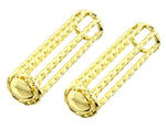 Twisted Handlebar Grips Gold