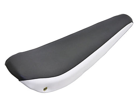 20" Banana Saddle Two Tone Vinyl Seat Black/White