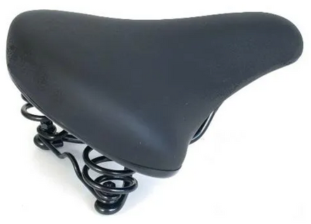 Foam Saddle Black with Black Spring Hardware
