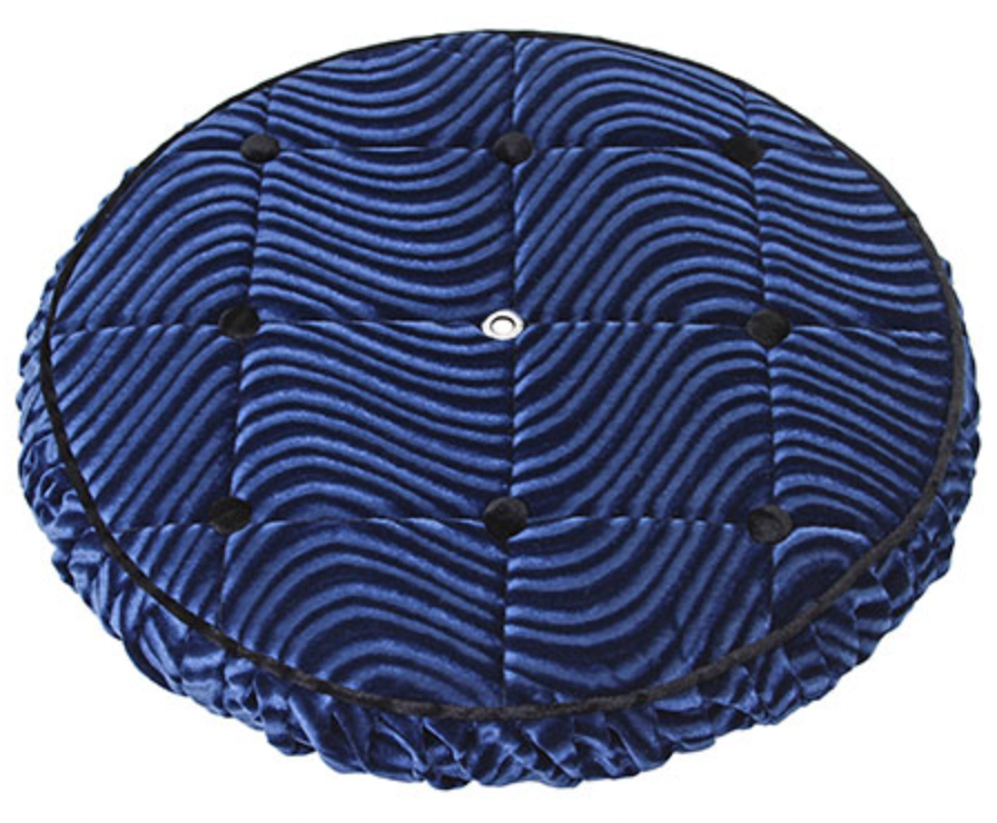 Lowrider Spare Tyre Cover Velour Blue