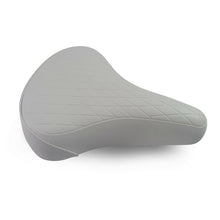 Load image into Gallery viewer, Vinyl Diamond Quilted Saddle Seat White

